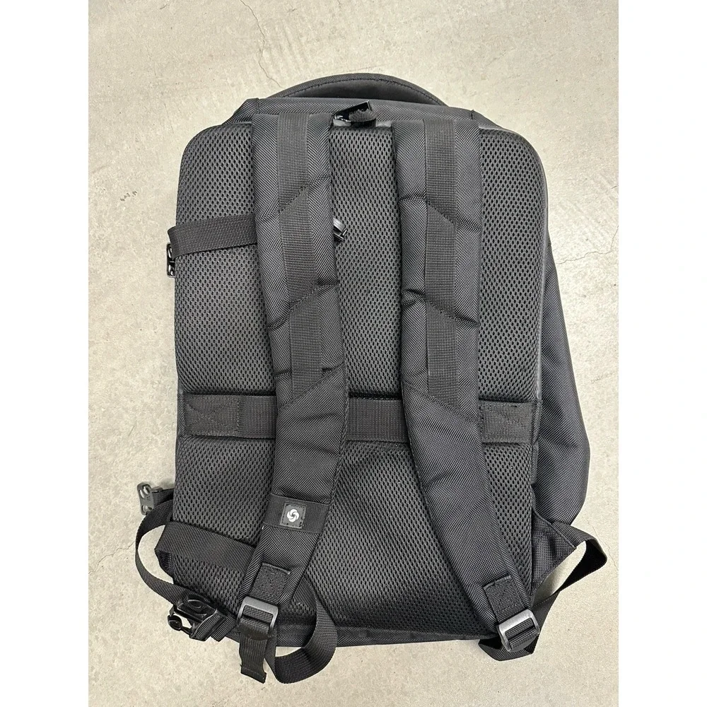 Samsonite Sintra 15.6 Laptop Travel Backpack Black Carry On Clamshell Bag